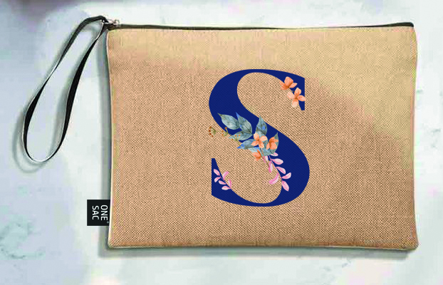 Bolso de mano letra s una pieza (diseño variado) (25×18×1 )